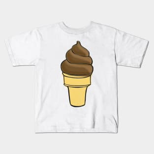Chocolate Ice Cream Kids T-Shirt